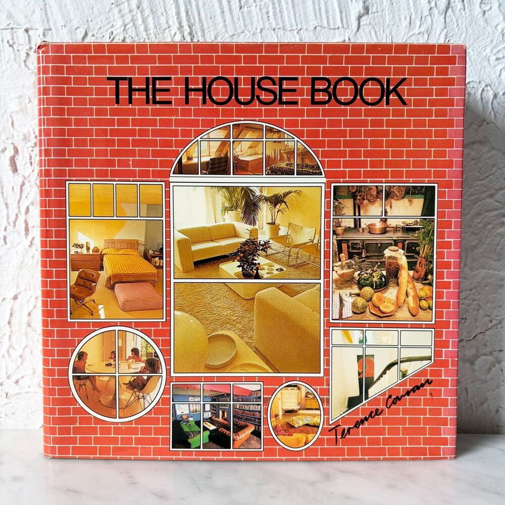 The House Book Terence Conran 1976 Hardcover Interior Design Mid Century Modern